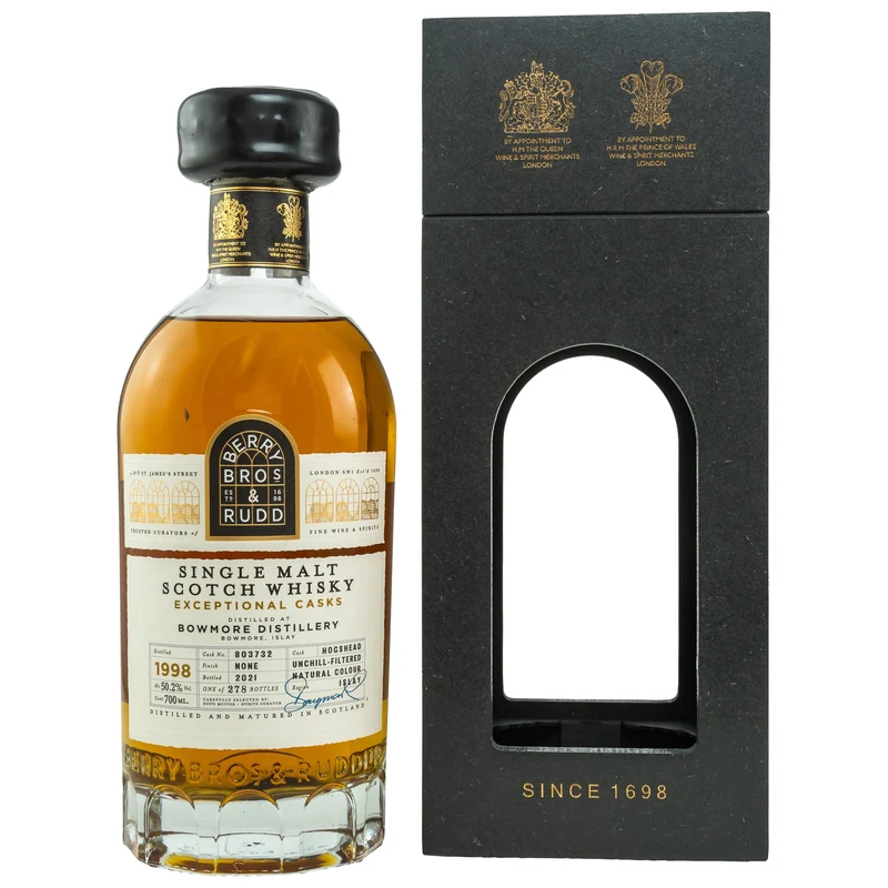 Bowmore | 1998/2021 | Cask #803732 | Berry Bros. & Rudd | Exceptional Casks | 50,2%