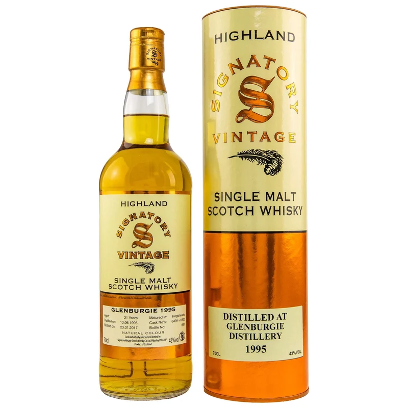 Glenburgie | 21 Jahre | 1995/2017 | Casks #6499+6500 | Signatory Vintage | 43%