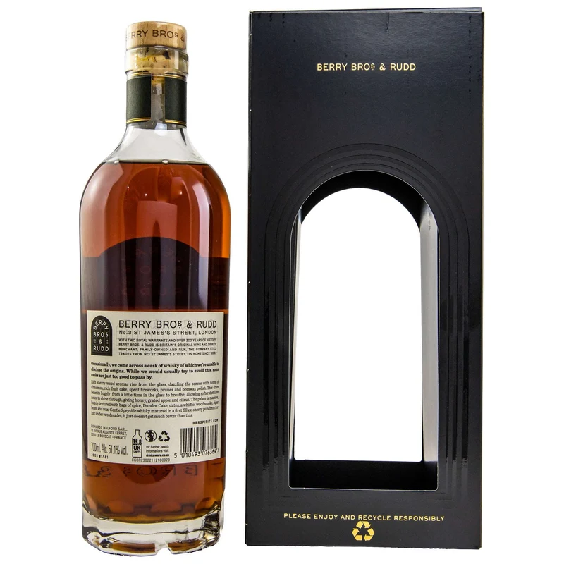 Secret Speyside | 2003/2022 | Cask #5581 | Berry Bros. & Rudd | Kirsch Exclusive | 51,1%