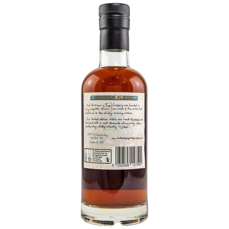 Reservoir | 2 Jahre | Batch 1 | That Boutique-y Whisky Company | American Rye Whiskey | 0,5l | 47,5%