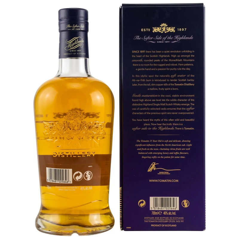 Tomatin | 15 Jahre | American Oak Casks | Travel Retail Exclusive | 46%