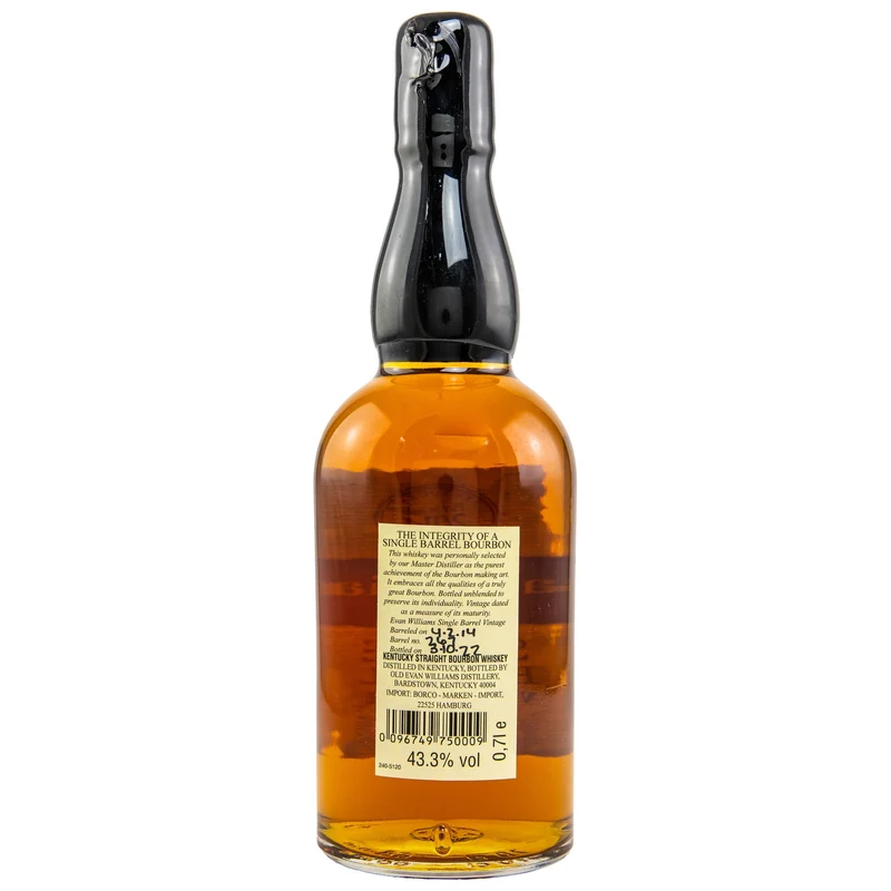 Evan Williams | 8 Jahre | 2014/2022 | Single Barrel #267 | Straight Bourbon | 43,3%