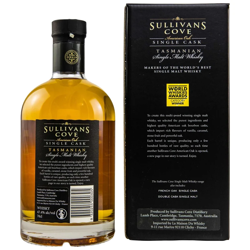 Sullivans Cove | 2005/2019 | Single Cask | Tasmanian Whisky | 47,4%