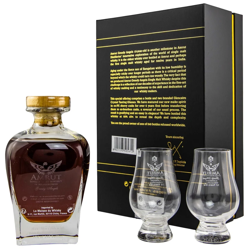 Amrut | 12 Jahre | Greedy Angels | Ex-Bourbon Finish Batch 1 | Indian Whisky | 60%