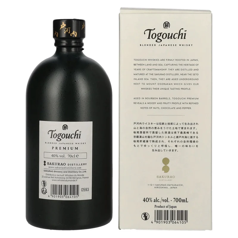 Togouchi Premium Japanese Blended Whisky 40% Vol. 0,7l in Geschenkbox