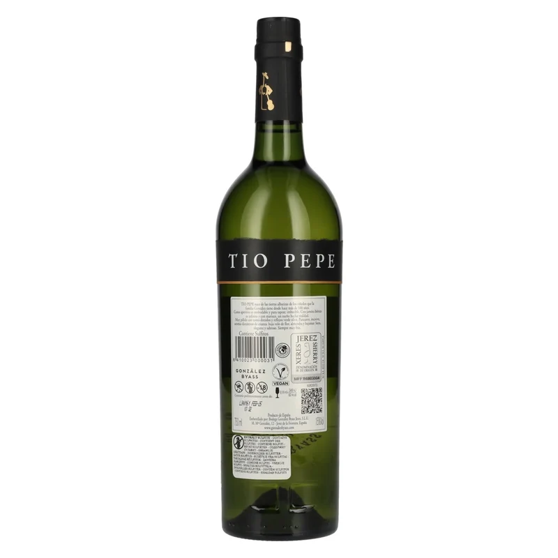 Tio Pepe Fino Muy Seco PALOMINO FINO Sherry 15% Vol. 0,75l