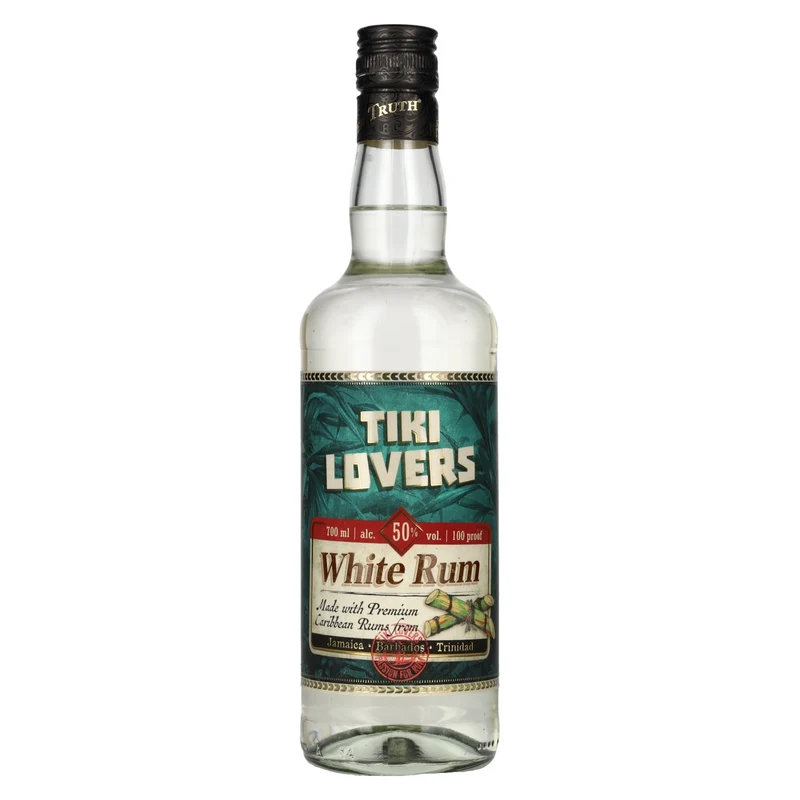 Tiki Lovers White Rum Finest Caribbean Rum 50% Vol. 0,7l