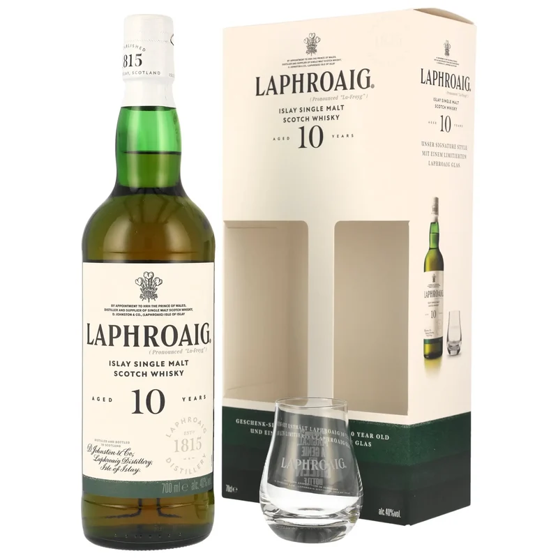 Laphroaig 10 Jahre mit Glas