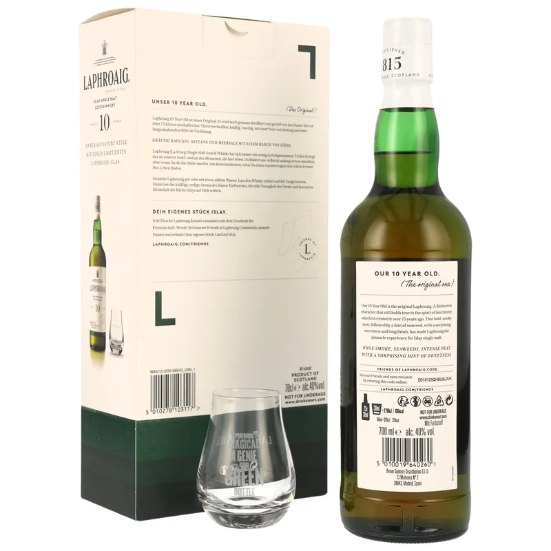 Laphroaig 10 Jahre mit Glas