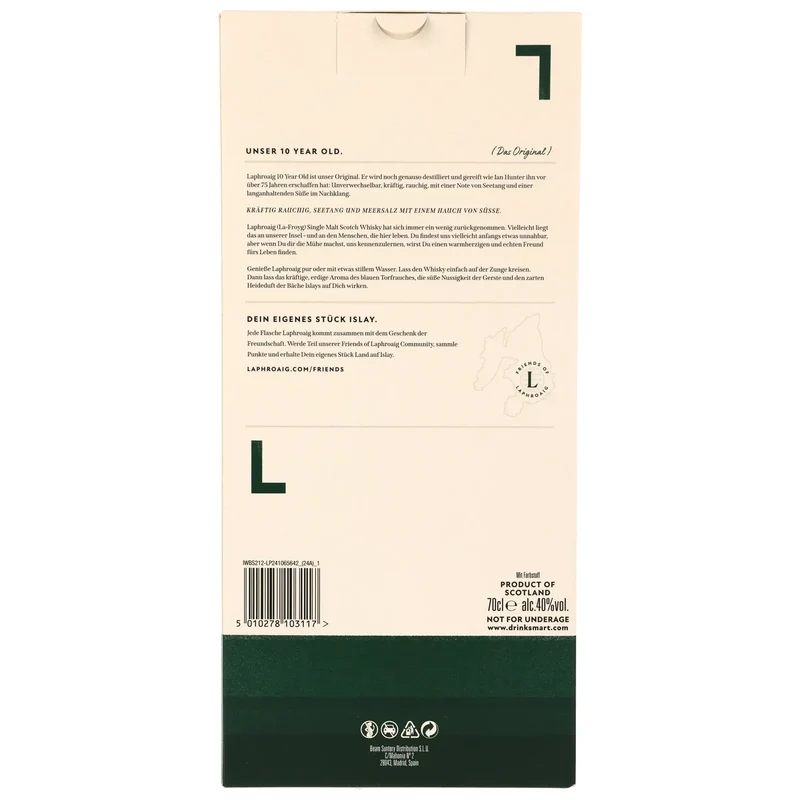 Laphroaig 10 Jahre mit Glas