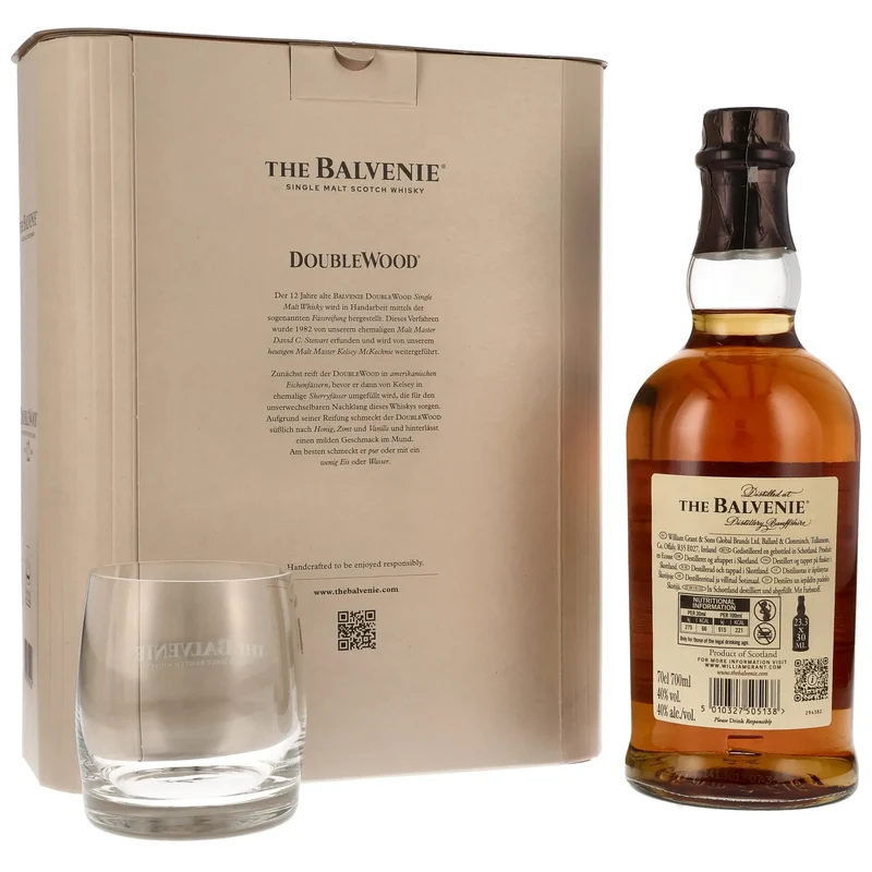 Balvenie Double Wood 12 Jahre mit Glas