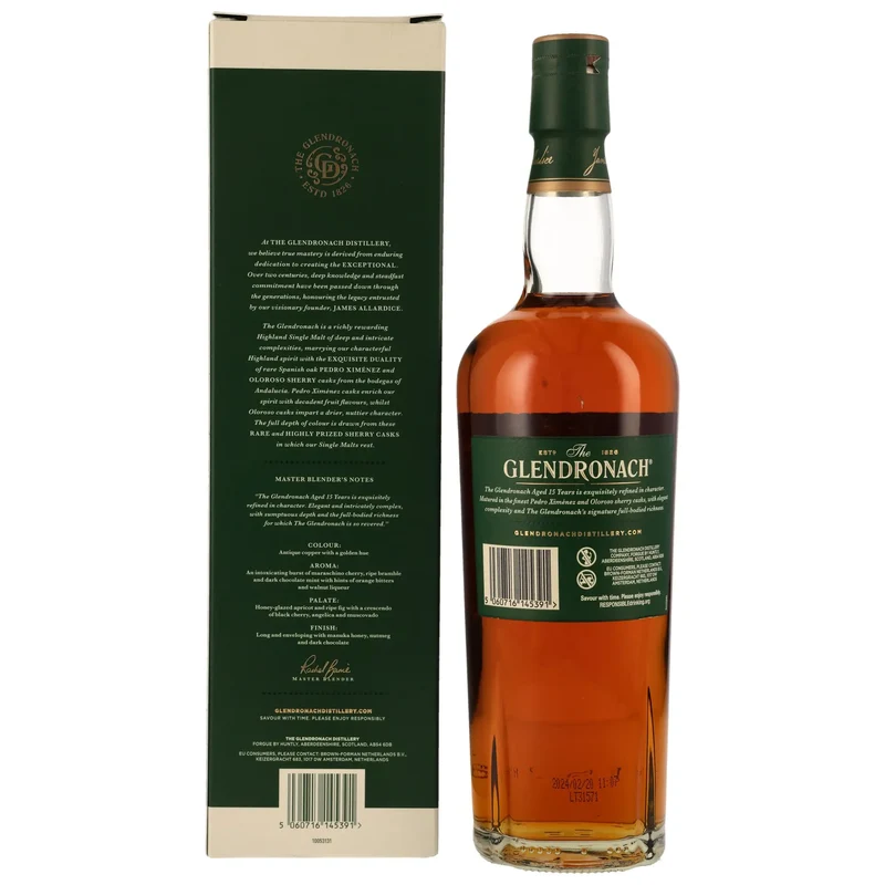 Glendronach Sherry Cask Matured 15 Jahre