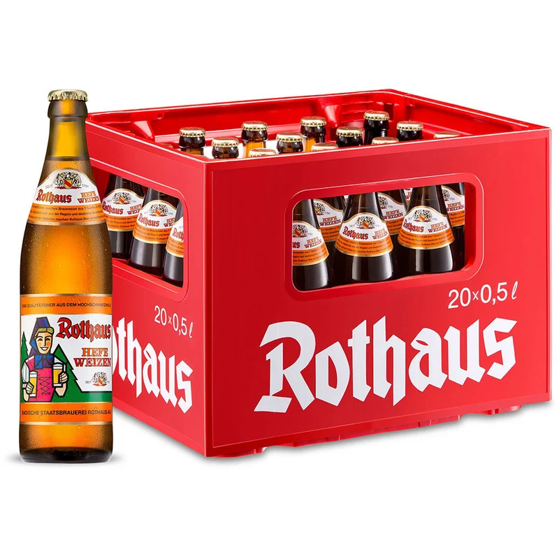 Rothaus Hefe Hell 20x 0,5 Liter (MEHRWEG)