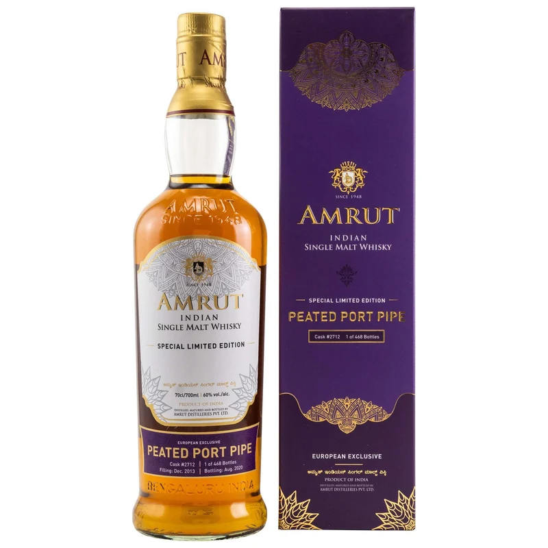 Amrut | 7 Jahre | 2013/2020 | Peated Port Pipe | Cask #2712 | Indian Whisky | 60%