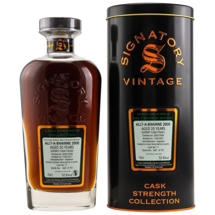 Allt-a-Bhainne | 2000/2021 Cask No. 11 | Signatory Vintage | Cask Strength Collection | 52,6%