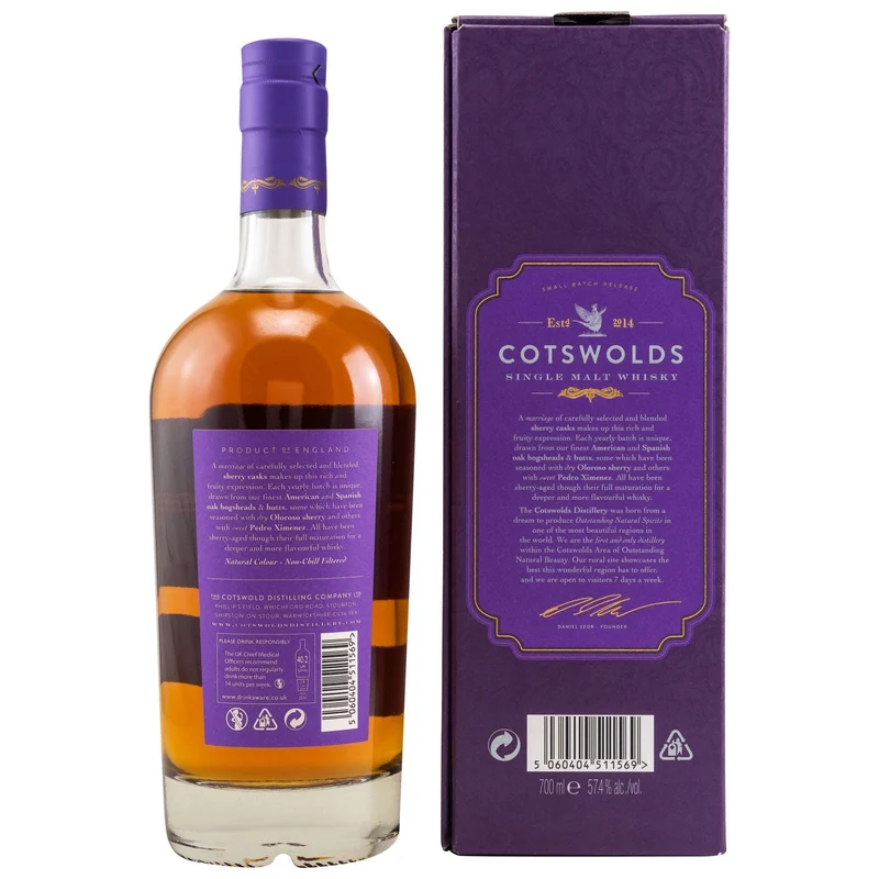 Cotswolds | Sherry Cask | English Whisky | 57,4%