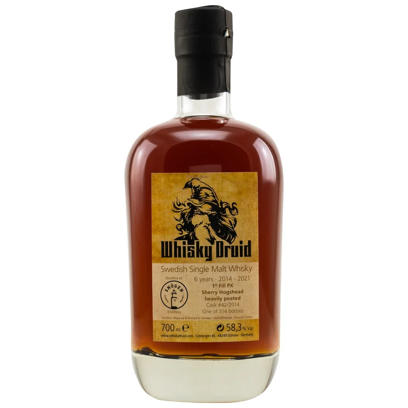 Smögen | Whisky Druid | 6 Jahre | 2014/2021 | Cask #42/2015 | Swedish Whisky | 58,3%