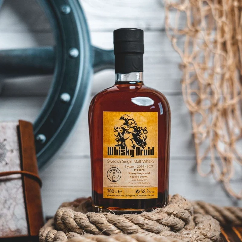 Smögen | Whisky Druid | 6 Jahre | 2014/2021 | Cask #42/2015 | Swedish Whisky | 58,3%