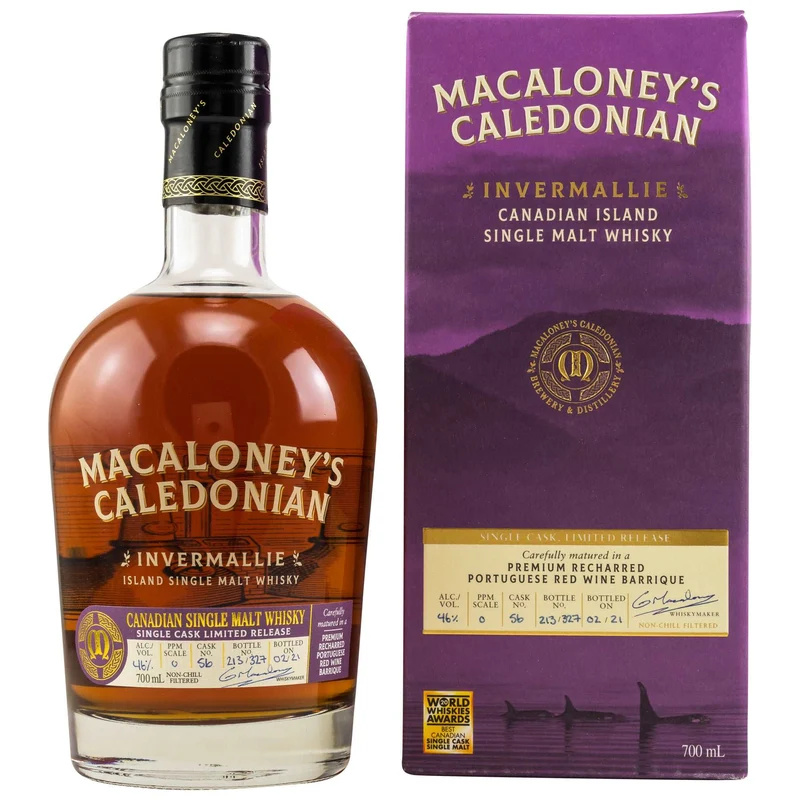 Macaloney‘s Caledonian | Invermallie Red Wine Barrique | Canadian Whisky | 46%