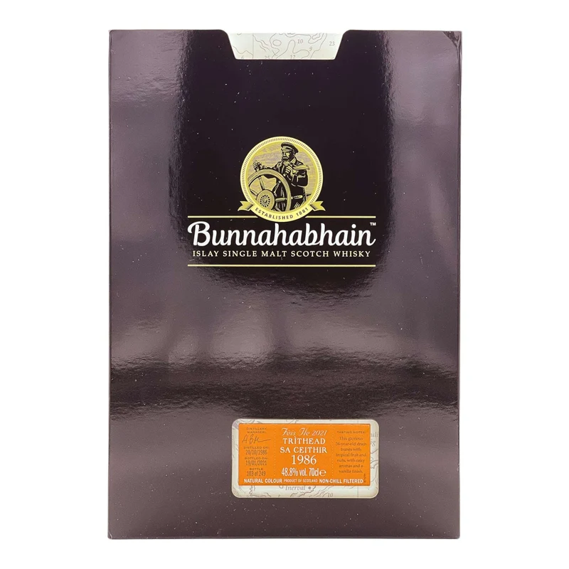 Bunnahabhain | 34 Jahre | Feis Ile 2021 | 1986 TRITHEADS’A CEITHIR | 48,8%