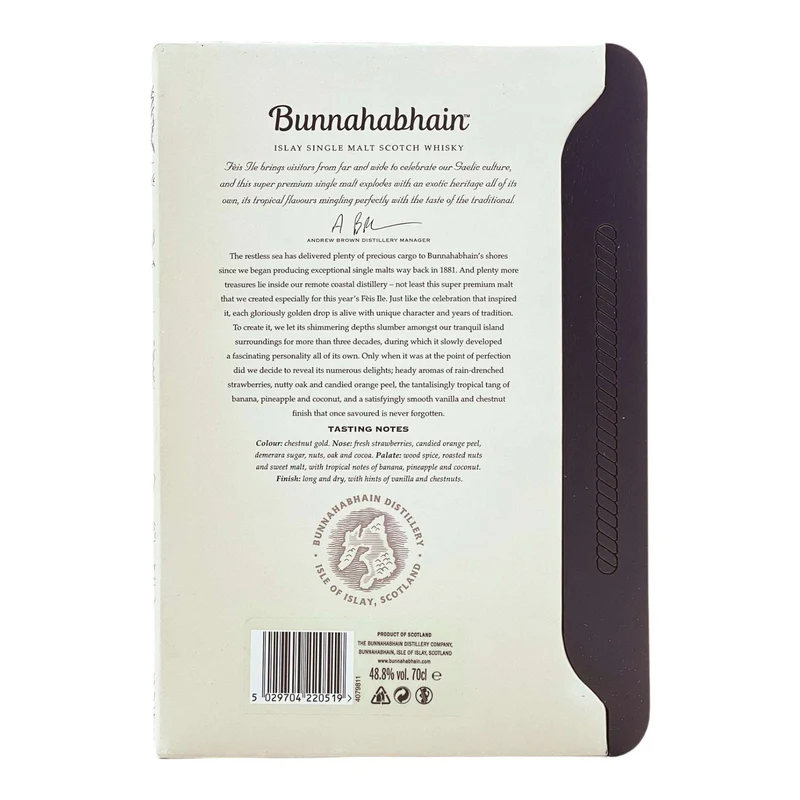 Bunnahabhain | 34 Jahre | Feis Ile 2021 | 1986 TRITHEADS’A CEITHIR | 48,8%