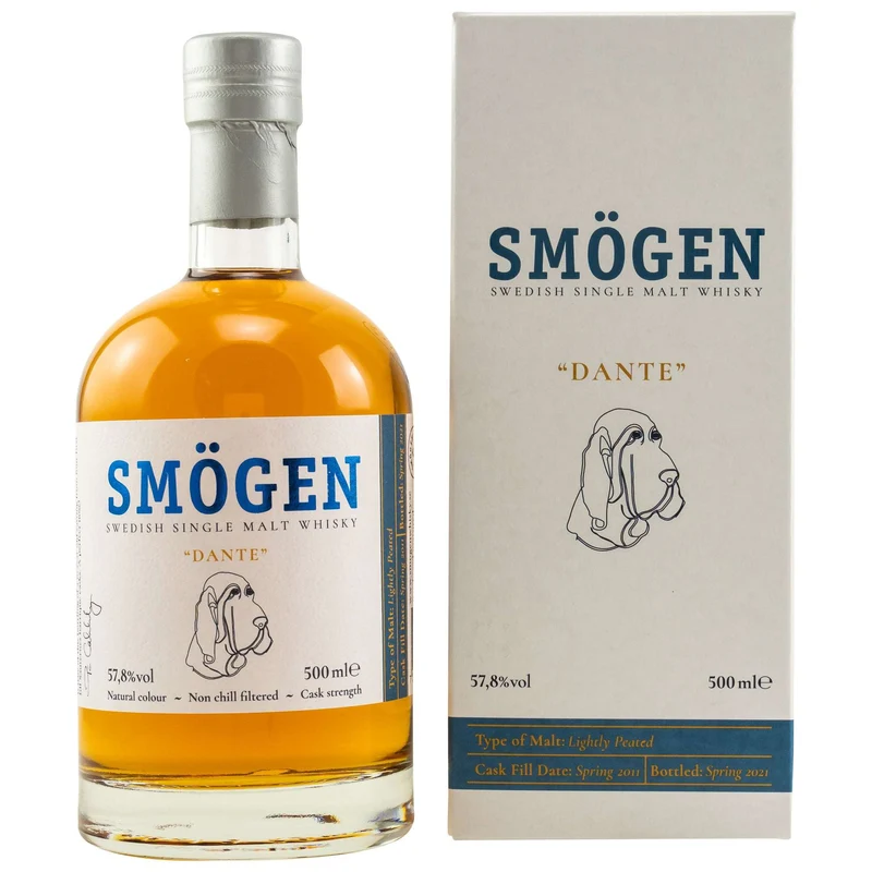Smögen | 10 Jahre | Dante | 2011/2021 | Swedish Whisky | 0,5l | 57,8%