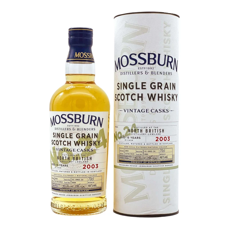 North British | 15 Jahre | 2003/2019 | Mossburn Vintage Casks No. 24 | Single Grain Whisky | 46%
