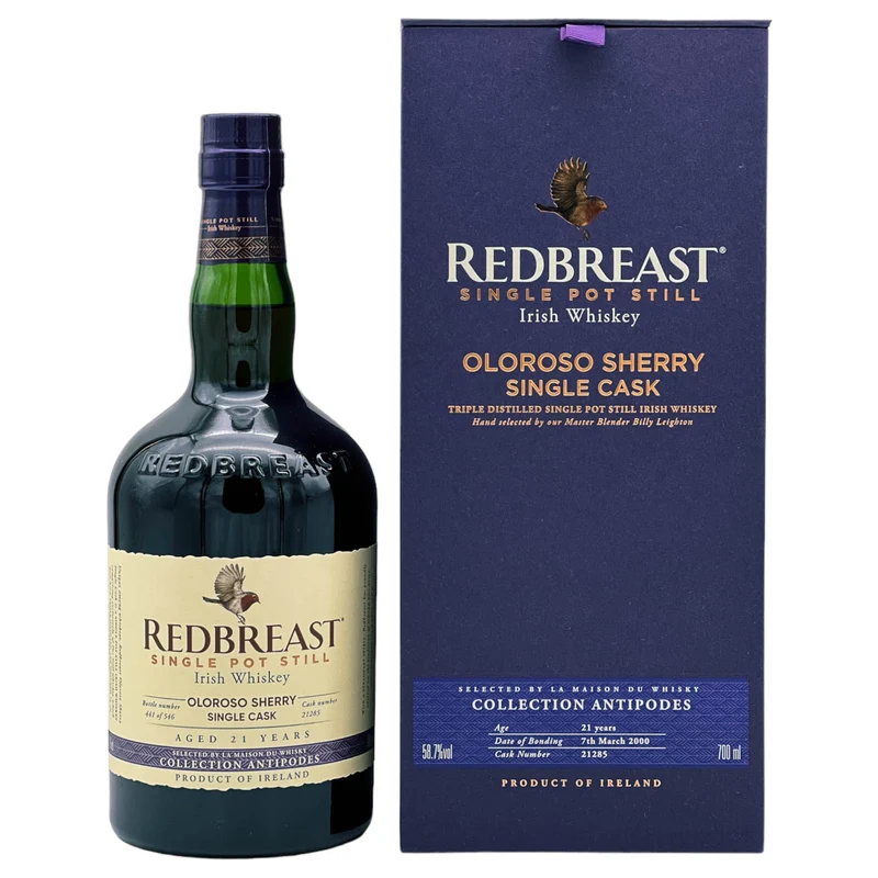 Redbreast | 21 Jahre | 2000/2022 | Single Cask #21285 | Collection Antipodes | 58,7%