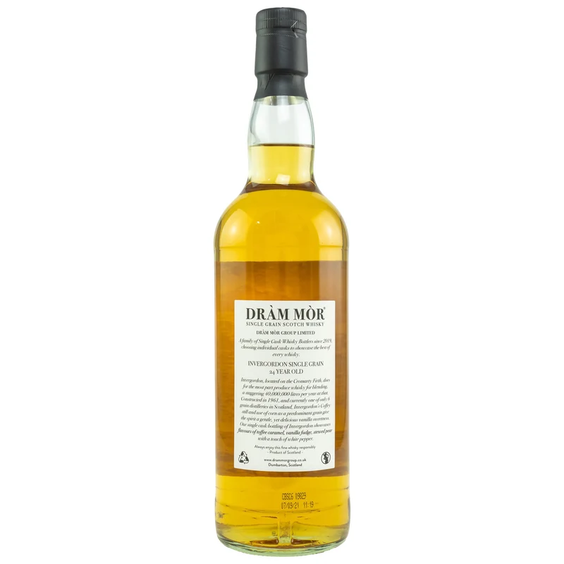 Invergordon | 24 Jahre | 1997/2021 | Dram Mor | Cask #300250 | Single Grain Scotch Whisky | 54,1%