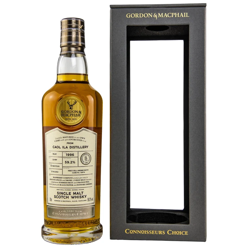 Caol Ila | 25 Jahre | 1996/2022 | Gordon & MacPhail | Connoisseurs Choice | Cask #16074 | 59,2%
