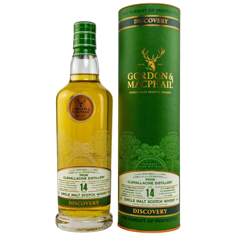 GlenAllachie | 14 Jahre | Discovery | Gordon & MacPhail | Bourbon Cask | 43%