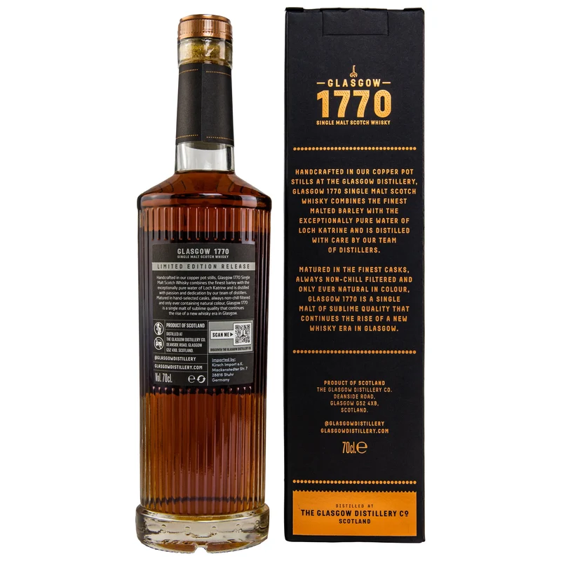 1770 Glasgow | 6 Jahre | 2016/2022 | Tokaji Single Cask #16/854 | 59,3%