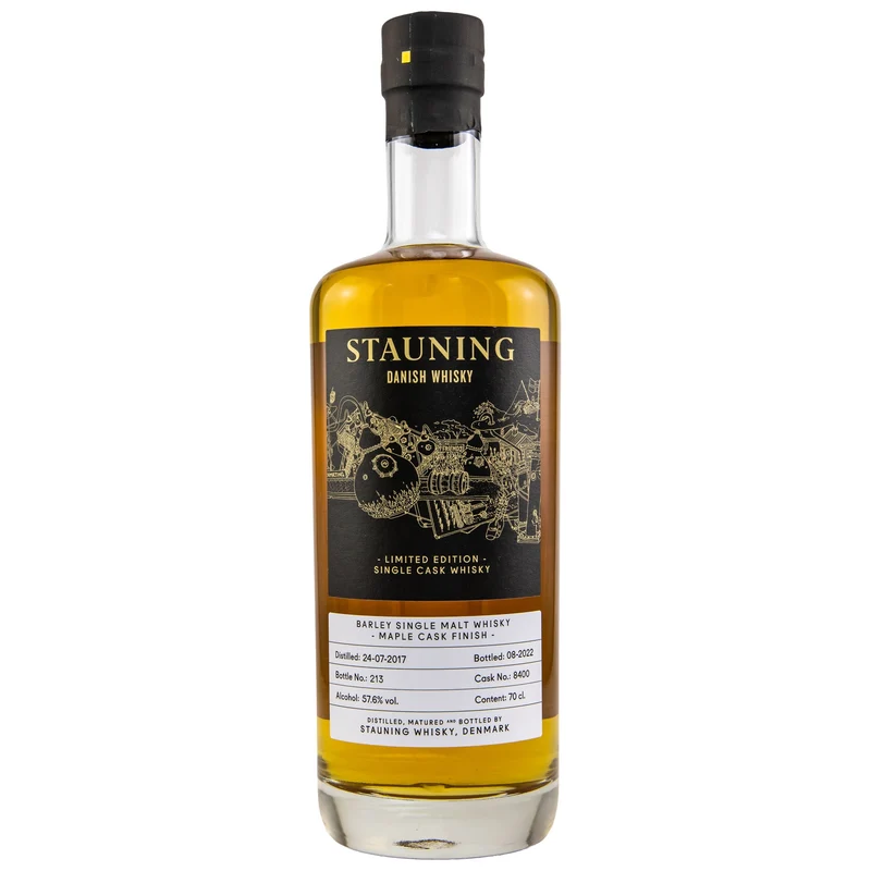 Stauning | 5 Jahre | 2017/2022 | Barley | Maple Syrup Cask #8400 | Danish Whisky | 57,6%