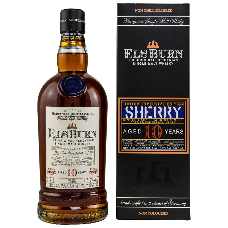 ElsBurn | 10 Jahre | 2011/2022 | Cream Sherry #760 | Hercynian German Whisky | 47%
