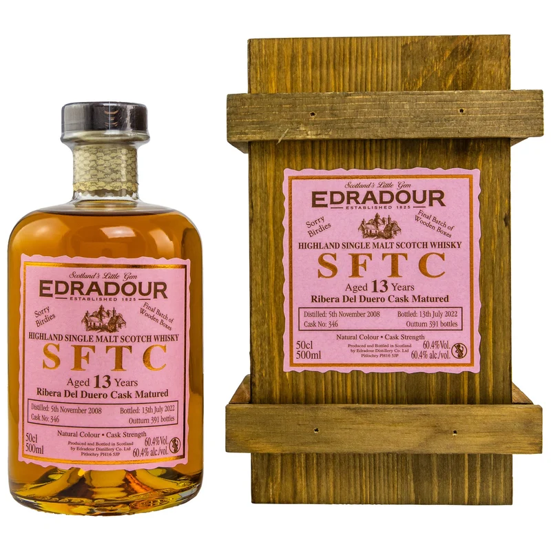 Edradour | 13 Jahre | 2008/2022 | SFTC | Ribera del Duero #346 | 0,5l | 60,4%