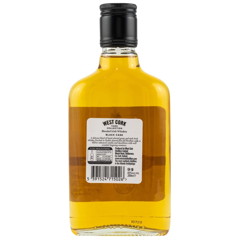 West Cork | Black Cask | Blended Irish Whiskey | 0,2l | 40%