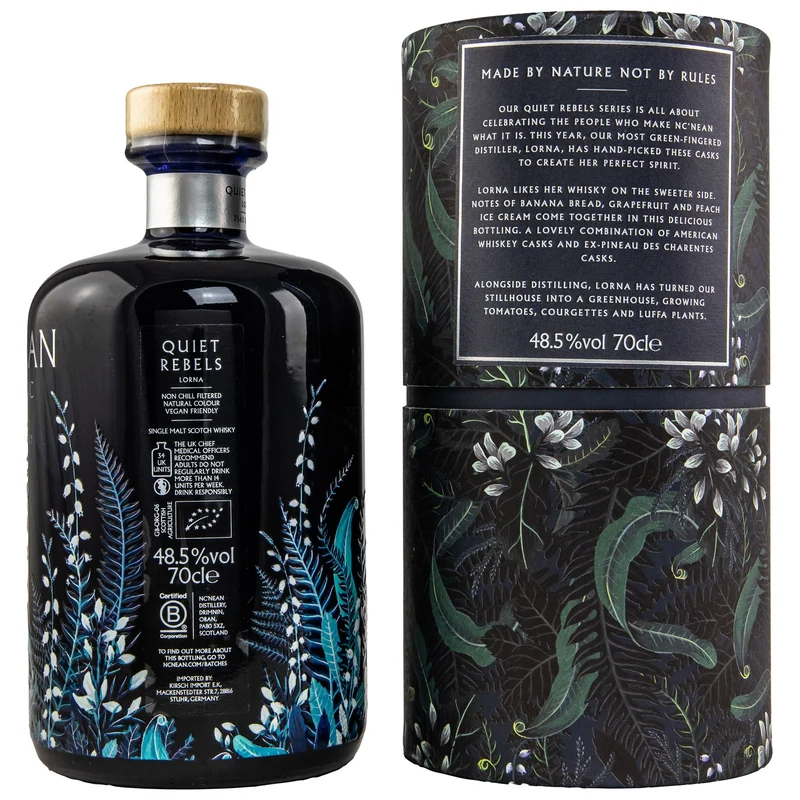 Nc'Nean | Quiet Rebels – Lorna | Organic Single Malt Scotch Whisky | 48,5%