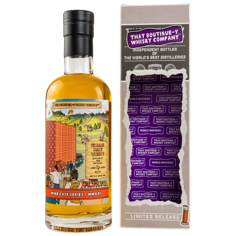 PUNI | 4 Jahre | Batch 1 | That Boutique-y Whisky Company | Malt Italian Whisky | 0,5l | 47,3%