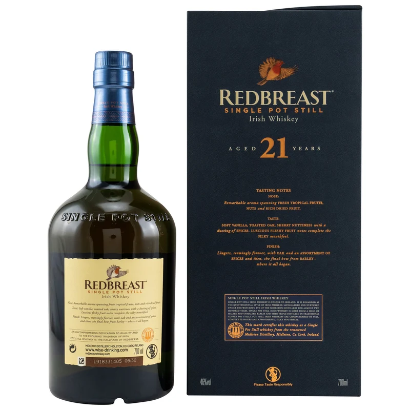 Redbreast | 21 Jahre | Single Pot Irish Whiskey | 46%