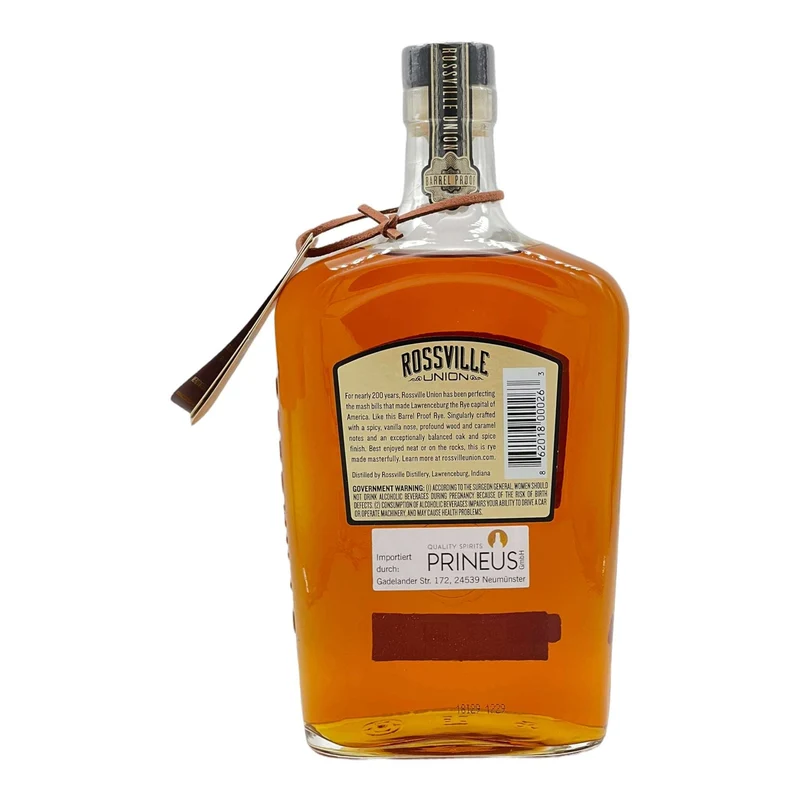 Rossville Union | Barrel Proof | Straight Rye Whiskey | 0,75l | 56,3%
