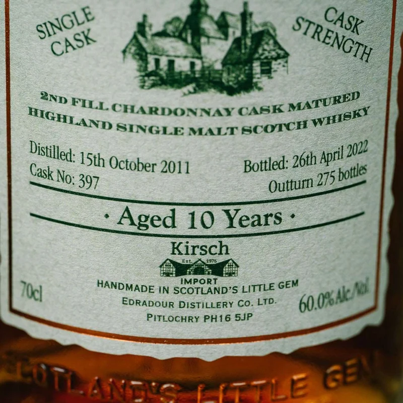 Edradour | 10 Jahre | 2011/2022 | Chardonnay Cask #397 | 60%