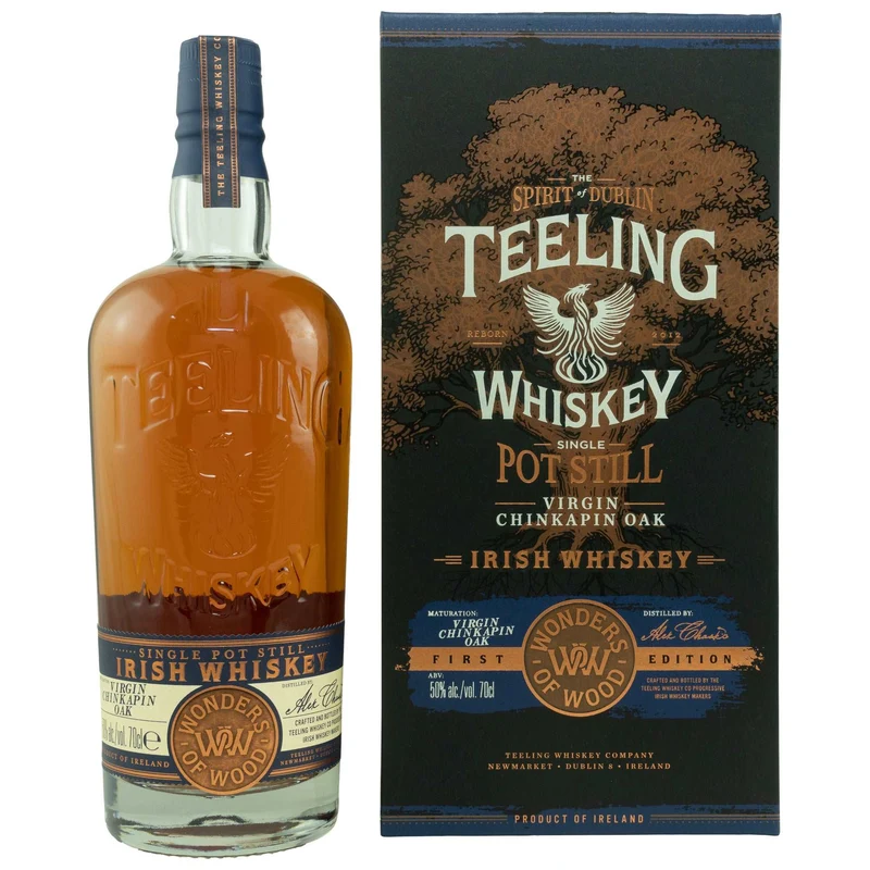 Teeling | Wonders of Wood | Virgin Chinkapin Oak | Single Pot Still Irish Whiskey | 50%