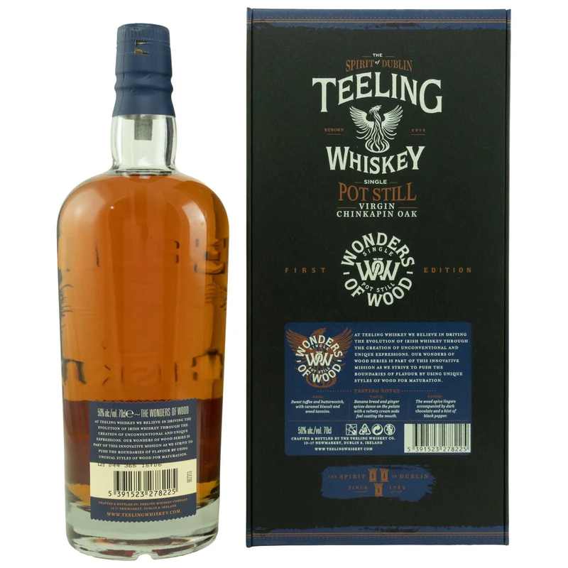 Teeling | Wonders of Wood | Virgin Chinkapin Oak | Single Pot Still Irish Whiskey | 50%