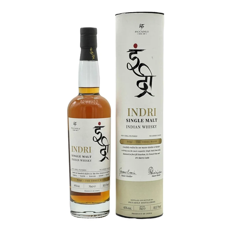 Indri Trini | The Three Wood | Indian Whisky | 46%