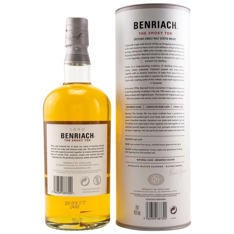 BenRiach | 10 Jahre | The Smoky Ten | 46%