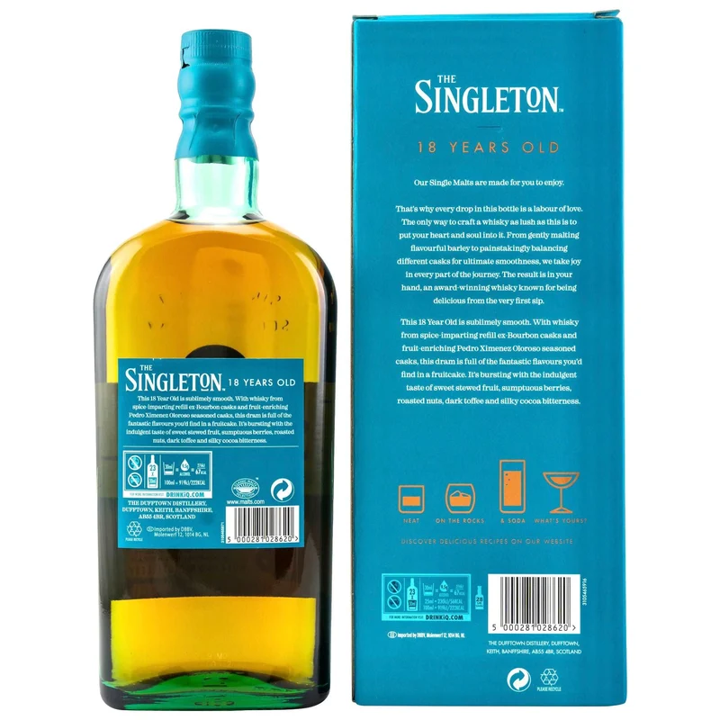 The Singleton of Dufftown | 18 Jahre | Sublimely Smooth | 40%