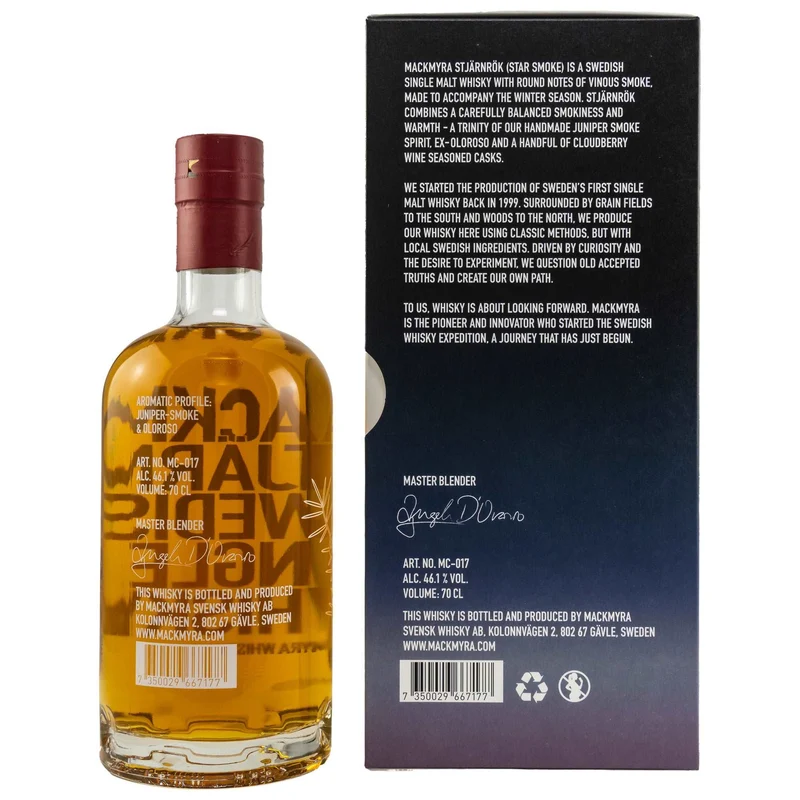 Mackmyra | Stjärnrök | Swedish Whisky | 46,1%
