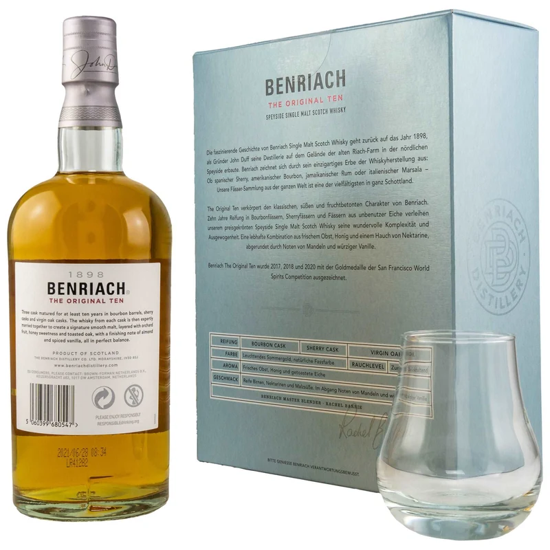 BenRiach | 10 Jahre | The Original Ten | Geschenkset mit Tumbler | 43%