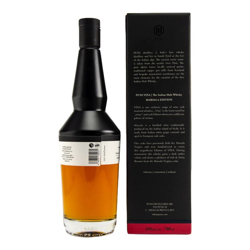 PUNI VINA | 5 Jahre | Marsala Edition | Italian Whisky | 43%