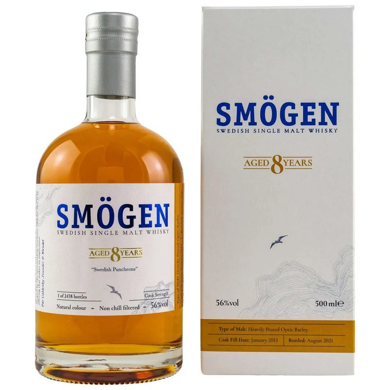 Smögen | 8 Jahre | 2013/2021 | Swedish Puncheons | Swedish Whisky | 0,5l | 56%